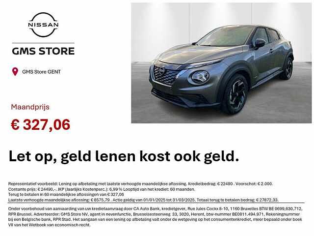 Nissan Juke 1.6 Hybrid 145 N-Connecta | Navi | Cruise | Keyless | Camera